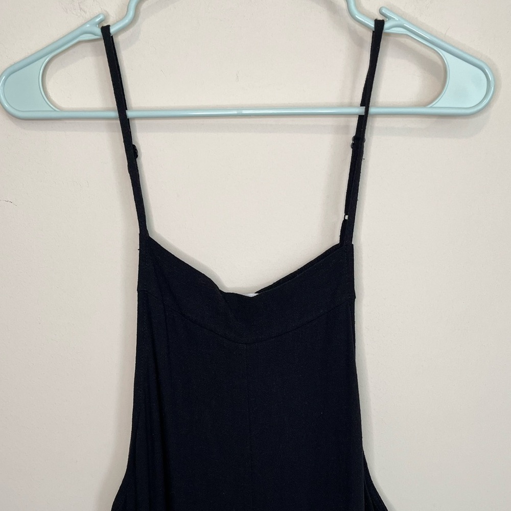 Linen Blend Jumpsuit Size Large - Picture 4 of 11